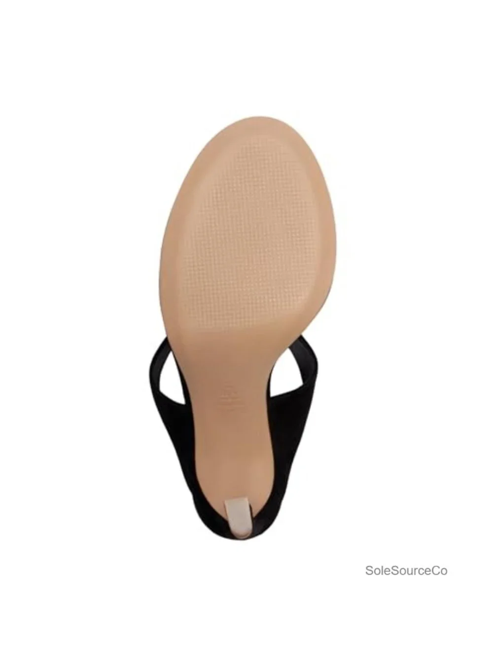 Heeled Sandal - Suede - Slip On - Toe Ring Detail - Sculptural Heel
